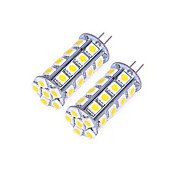 1 pcs G4 10W 30X SMD 5050 600LM 2800-3500/6000-6500K Warm White/Cool White Bi-pin Lights DC 12V