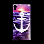 Magic Spider® Anchor Pattern Protective TPU Soft Case Back Cover with Screen Protector for Sony Z4