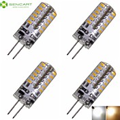 4 x G4 GZ4 MR11 MR16 3W 48x3014SMD 280LM Warm White/Cool White 3500K 6500K Waterproof LED Corn Bulbs AC/DC12-16V