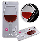 KARZEA™ Flowing Liquid Water Wine Glass Pattern TPU Back Cover Case for iPhone 6