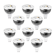 10PCS Dimmable MR16 4W 4X1W 400LM Warm White/White/Cool White LED Light Spot Lamp(DC12V)