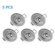 5pcs 3W 200-300LM 3000-3500K Warm White Color Support Dimmable Round LED Panel Lights LED Ceiling Lights(220V)