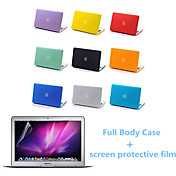 Top Quality Full Body Matte Case and Screen Protetive Film for Macbook Air 13.3 inch (Assorted Colors)