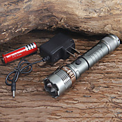 2000lm  Cree XM-L T6 LED Flashlight Torch Zoomable(1x18650 Battery + Charger)