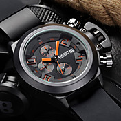 MEGIR®Brand Men's Popular Watches Date Chronograph Sport Watch Men Guaranteed Military Watch Silicone Wristwatch Fashion