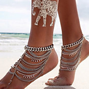 Bohemian Beads Beach Multi-Drop Anklet 1Pc