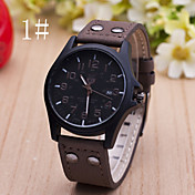 Men's  Watch New Casual Leather Calendar Belt Watch