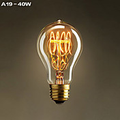 YouOKLight® E27 40W CRI=80 400lm Warm White Light Incandescent Tungsten  Edison Filament Bulb (AC 100-130V)