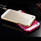 Luxury Super Thin  Metal Frame Adds Acrylic Smooth Surface Full Body Cover Phone Shell for IPhone 5c