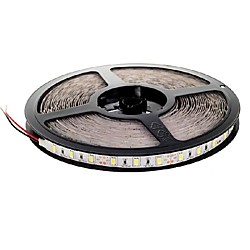 1x5M bandes lumineuses LED Ruban LED Flexibles 300 LED 5730 SMD 10mm 1pc Blanc Chaud Blanc Froid Imperméable Découpable Décorative 12 V  Auto-Adhésives