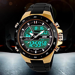 SKMEI Homme Montre de Sport Montre Montre Digitale Quartz Numérique Quartz Japonais Mode Etanche Analogique - Digitale Numérique Blanche Noir Rouge / Deux ans / Alarme / Calendrier / Chronographe