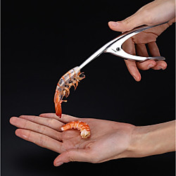 Plastique Acier inoxydable Eplucheur Creative Kitchen Gadget Outils de cuisine Crevette 1pc miniinth
