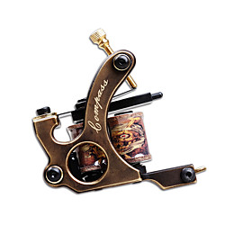 LANJUE TATTOO Machine professionnelle de tatouage - 1 x sculpté machine à tatouer pour la doublure et l'ombrage Portable Professionnel Classique 1 pcs Laiton Sculpté