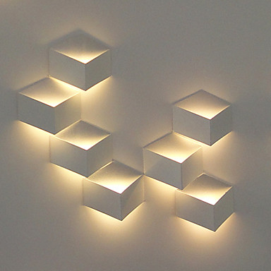 1W Modern LED Wall Light Artistic Cubic Metal Shade 1 PCS Included 635358 2017 USD 24.99
