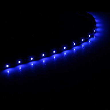 0.3M 15x1210SMD Cool WhiteBlue Light LED Waterproof Flexible String Light (DC 12V) 874013 2017 ...