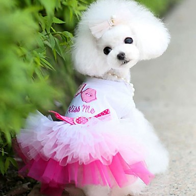 Pet Small Dog Cat Clothes Puppy  Cotton Lace Tutu Skirt Apparel Princess Dress 
