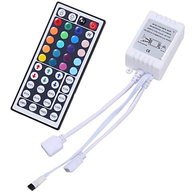 24 Key For 2835 5050 RGB LED Strip Light IR Remote Controller Box AC/DC 12V 