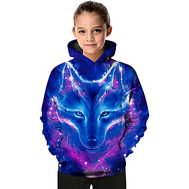 Kids Boys Girls 3D Graphic Galaxy Geometric Hoody Sweatshirt Pullover Jumper Top 