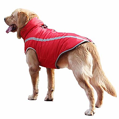 XS-XXXL Pet Dog Jacket Waterproof Lined Jacket Reflective Cold Outdoor Rain Coat 