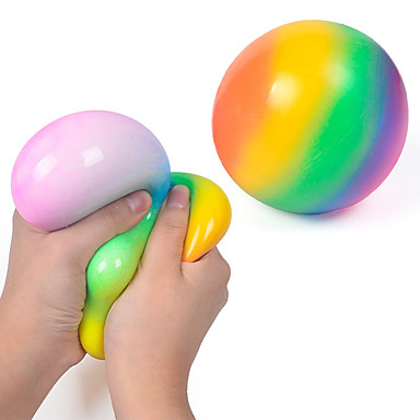 Komisch Lernspielzeug Anti-Stress Regenbogenball Zappelspielzeug 