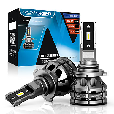 2Pcs H1 3570 LED Headlight Bulbs Conversion Kit 80W 6000K High/Low Beam Fog Lamp