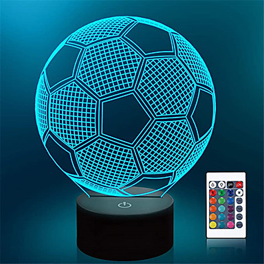 New Football Ball Sports Lantern Night Light Lamp Nice Ball Glow Nightlight 