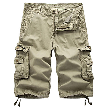 Men's Streetwear Military Chinos Shorts 