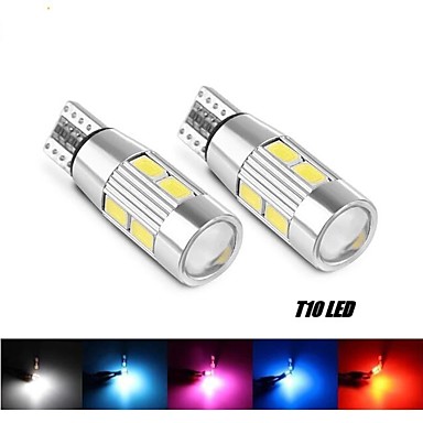 2pc 6-SMD RED WEDGE LIGHT BULBS 5630 CHIP License Plate Interior Trunk Parking Lights