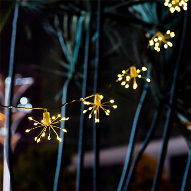 Fairy LED String Light Solar Powered Firework Light Fashion Christmas Decor Lamp 
