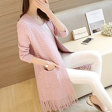 Fall&Winter Fashion Women Solid Color Long Sleeves Casual Club Party Long Coat 