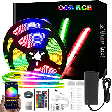 LED Strip Lights,32.8ft Color Changing Smart Bluetooth App LED Strip Lights Kit with 24-Key Remote Sync to Music,SMD 5050 RGB LED Tape Lights for Bedroom,Room,Bars and Party DIY Christmas Decoration 