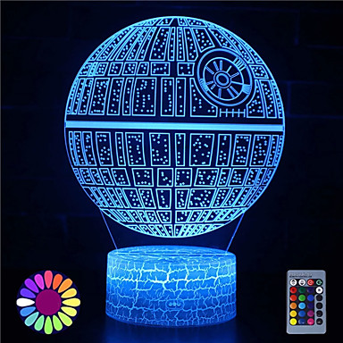 3D Star Wars Desk Table LED Night Light Lamp Color Changing Force Awakens Gift 