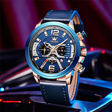 Guess Analoog horloge blauw-zilver prints met een thema elegant Sieraden Horloges Analoge horloges 
