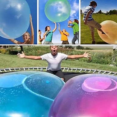 47 Inch Giant Water Bubble Ball Inflatable Water-Filled Ball Soft Rubber Ball for Outdoor Beach Pool Party Large 