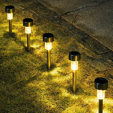 12pcs Solar Garden LED Lights Outdoor Waterproof Landscape Lawn Pathway LED Lamp 