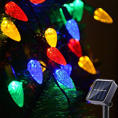 3.5m 20 LED Outdoor Solar Powered String Light Garden Christmas Party Fairy Lamp 