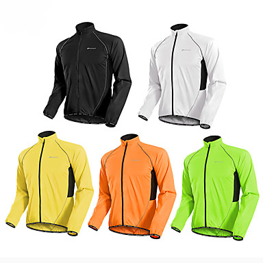 Men's Cycling Jacket Bike Jacket/Windbreaker Quick Dry Green Black Orange Jersey 