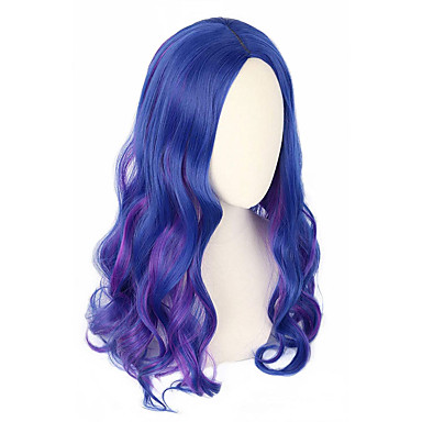 Topcosplay Kids wig for Girls Blue and Purple Wig Halloween Costume Cosplay  Wig Long Wavy 9324269 2023 – $