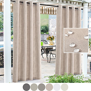 Gardenista Vervangend tuinhuisje gordijn | Waterbestendig Winddicht Tuingordijnen | Verduisterende pergola Outdoor Oogje | Geweldig voor Zonnescherm | Duurzaam (Steen