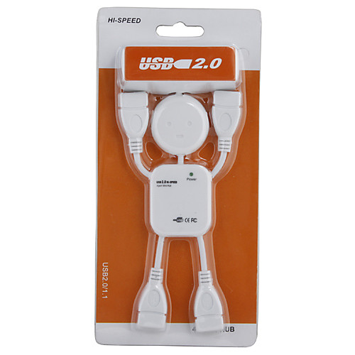 Самоклеющийся 4 портовый USB 2.0 концентратор