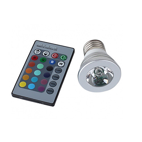 E27 3W 150LM RGB Light Светодиодная лампа (110-240V)