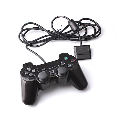 Черный Dual Shock контроллер для PS2
