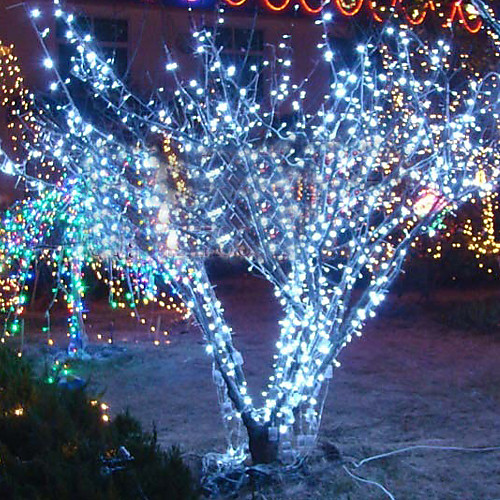 10M 6W 100-LED лампы на Рождество Хэллоуин, белый свет фестиваль украшения (110 / 220В)