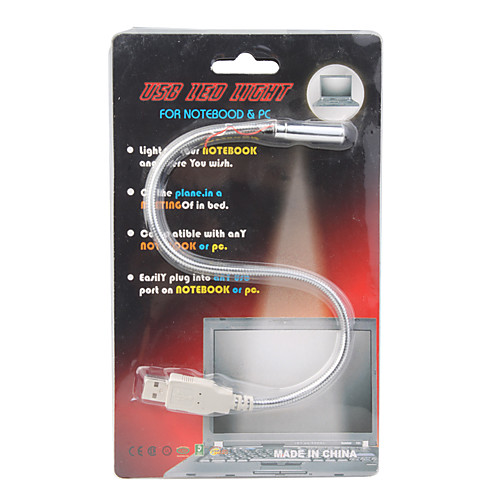 гибкий USB LED ноутбук / ноутбук света (серебро)