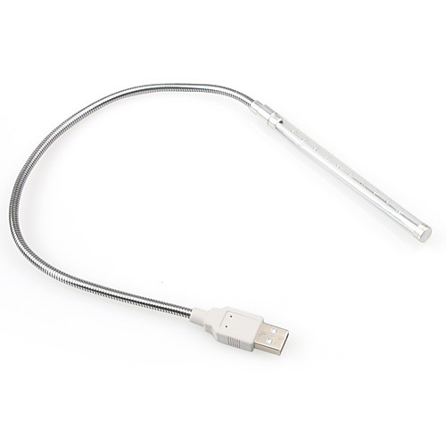 гибкая 10-привело USB освещающего света для ноутбука (серебро)