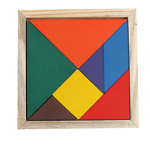 лекал деревянные головоломки Tangram IQ