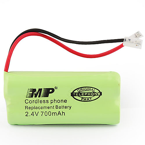 2.4V 700mAh беспроводные замены батареи телефона (2 х аа)