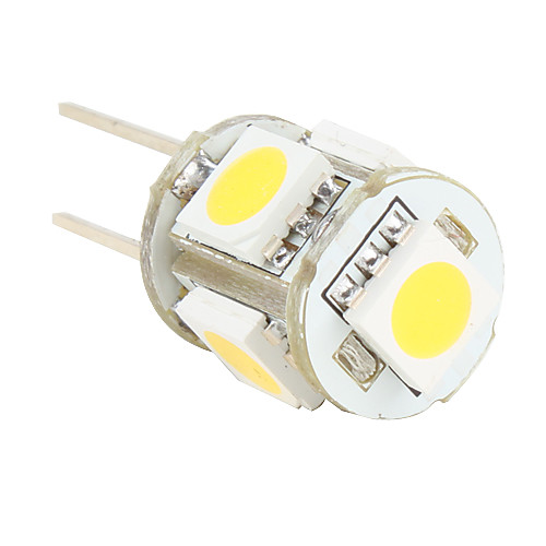 g4 5 SMD LED 50lm теплый белый 12В лампочку (2 шт)