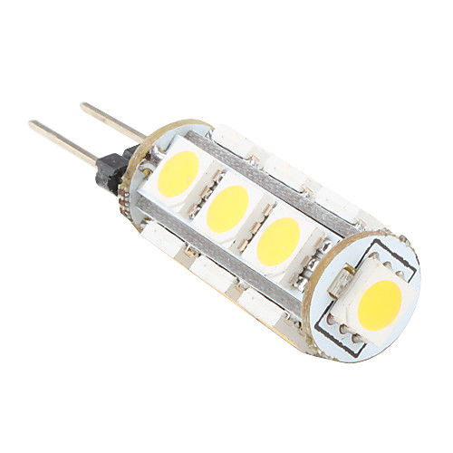 g4 13x5050 SMD теплый белый свет Светодиодная лампа для автомобиля (12В)