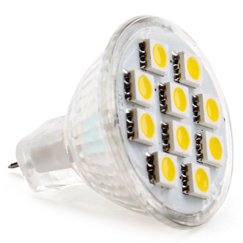 MR11 5050 SMD 10 под руководством теплый белый 100-120lm лампочку (12В, 1,5-2т)